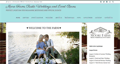 Desktop Screenshot of moorefarmsrusticweddings.com