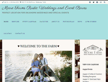 Tablet Screenshot of moorefarmsrusticweddings.com